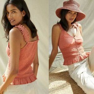 Anthropologie | NWT Ruffled Lace Cami